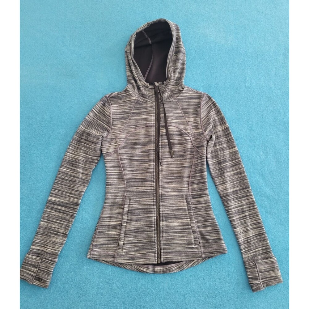 Lululemon Hoodie Size 6 Define Jacket Nulu Mini Space Dye Herringbone Heathered